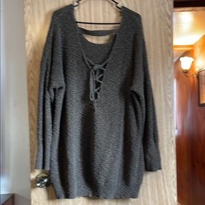 Torrid Green Criss Cross Back Sweater